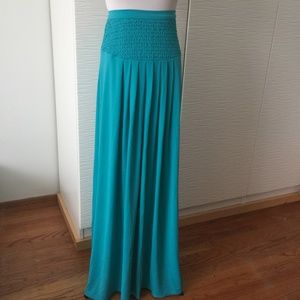 Bebe Turquoise Maxi Skirt